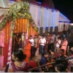 Devotees offering Prayers at Night at Kamakhya Temple